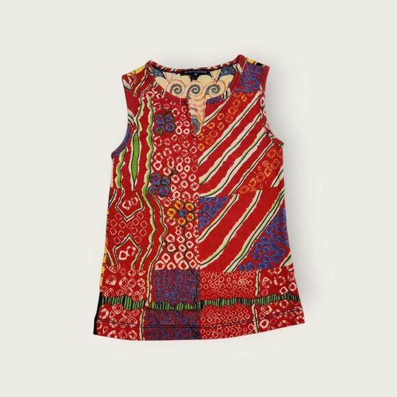 BCBG Tops - Vintage Y2k early 2000s BCBG super colorful funky graphic tank top